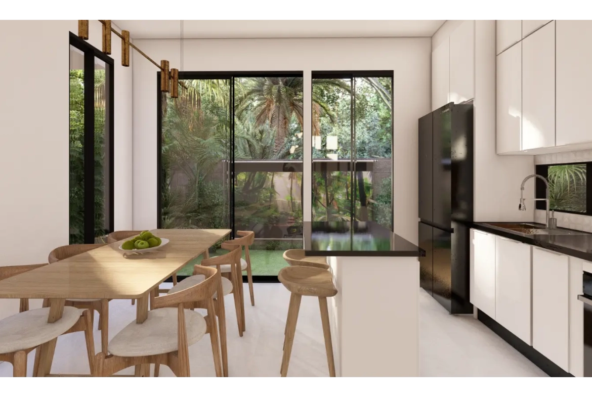 Cascais, villa de trois chambres à vendre dans le centre de Punta Cana avec patio