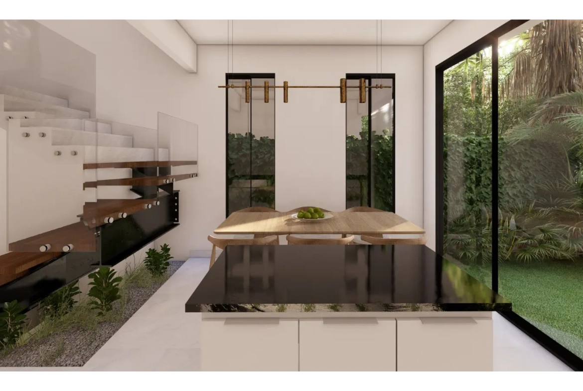 Cascais, villa de trois chambres à vendre dans le centre de Punta Cana avec patio