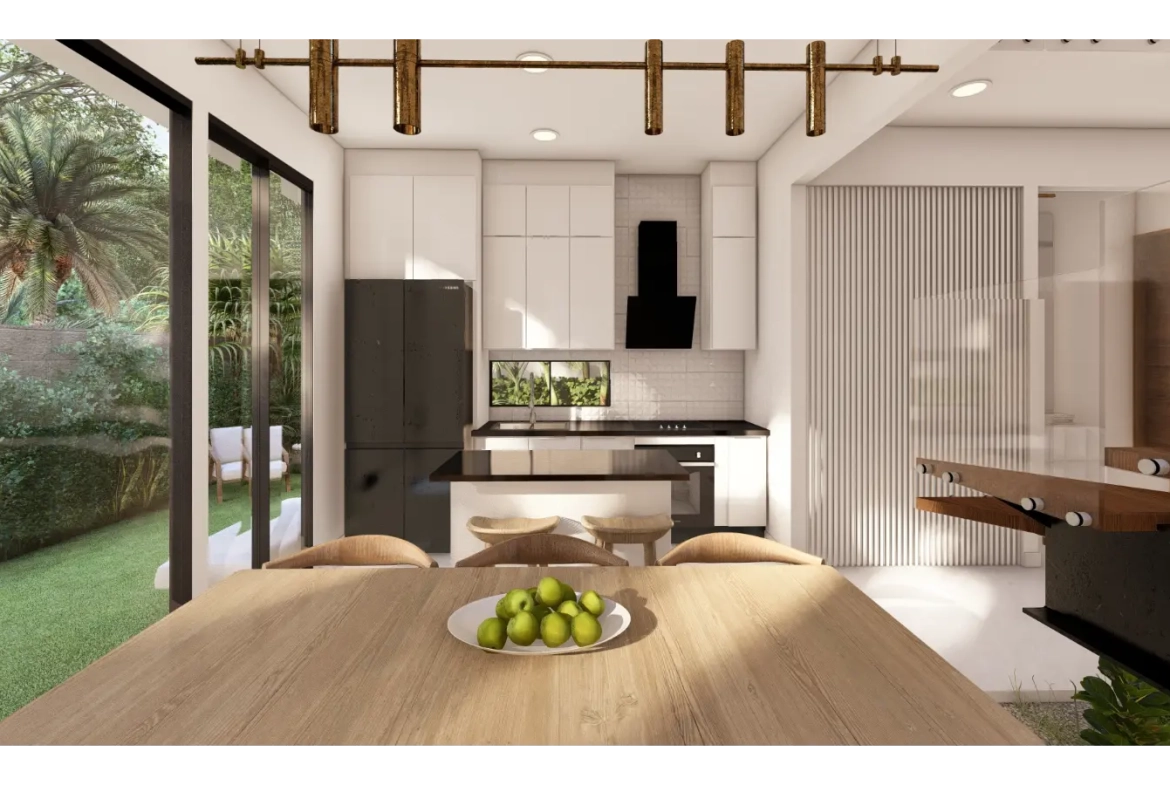 Cascais, villa de trois chambres à vendre dans le centre de Punta Cana avec patio