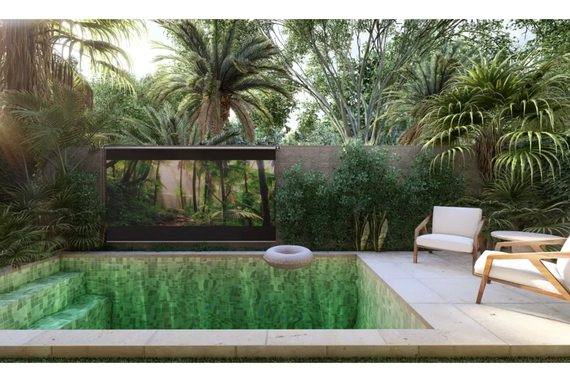 Cascais, villa de trois chambres à vendre dans le centre de Punta Cana avec patio
