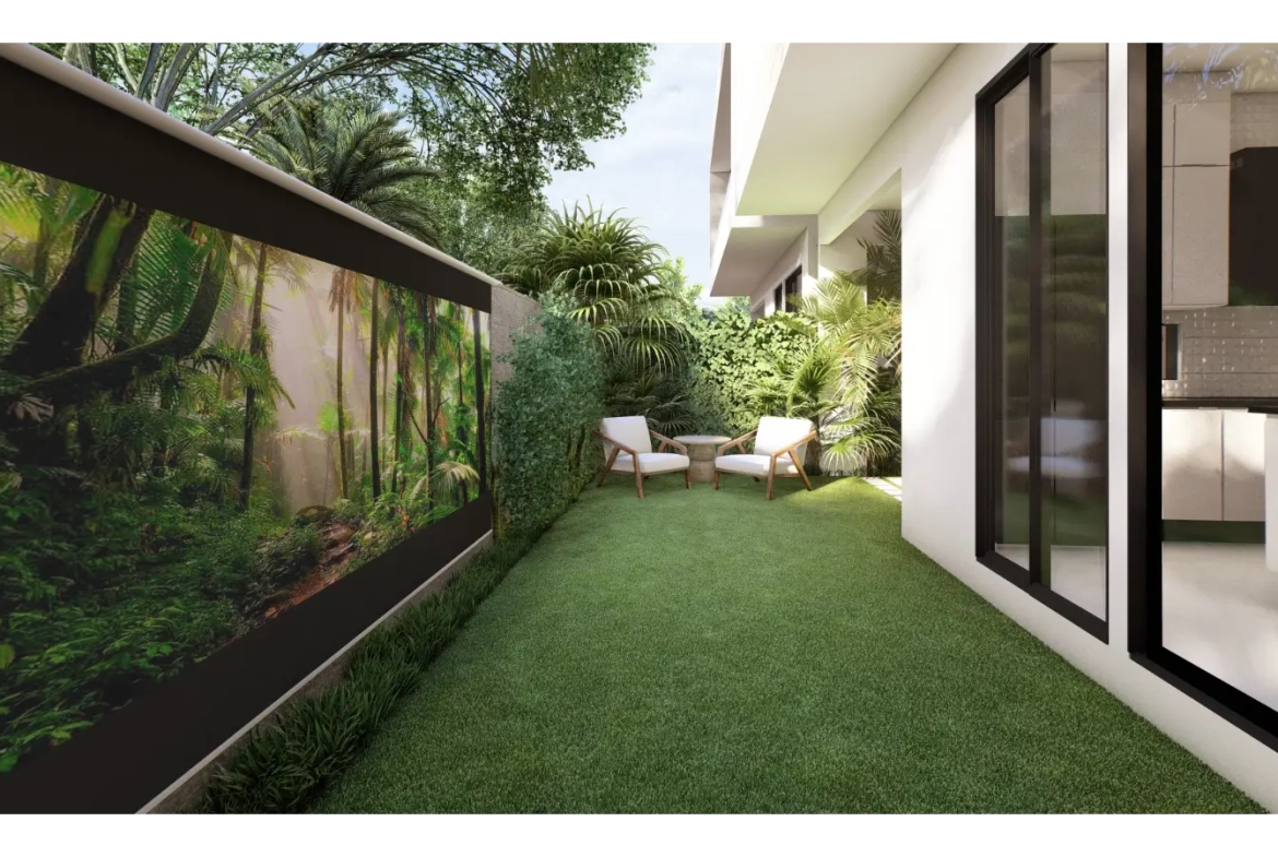 Cascais, villa de trois chambres à vendre dans le centre de Punta Cana avec patio
