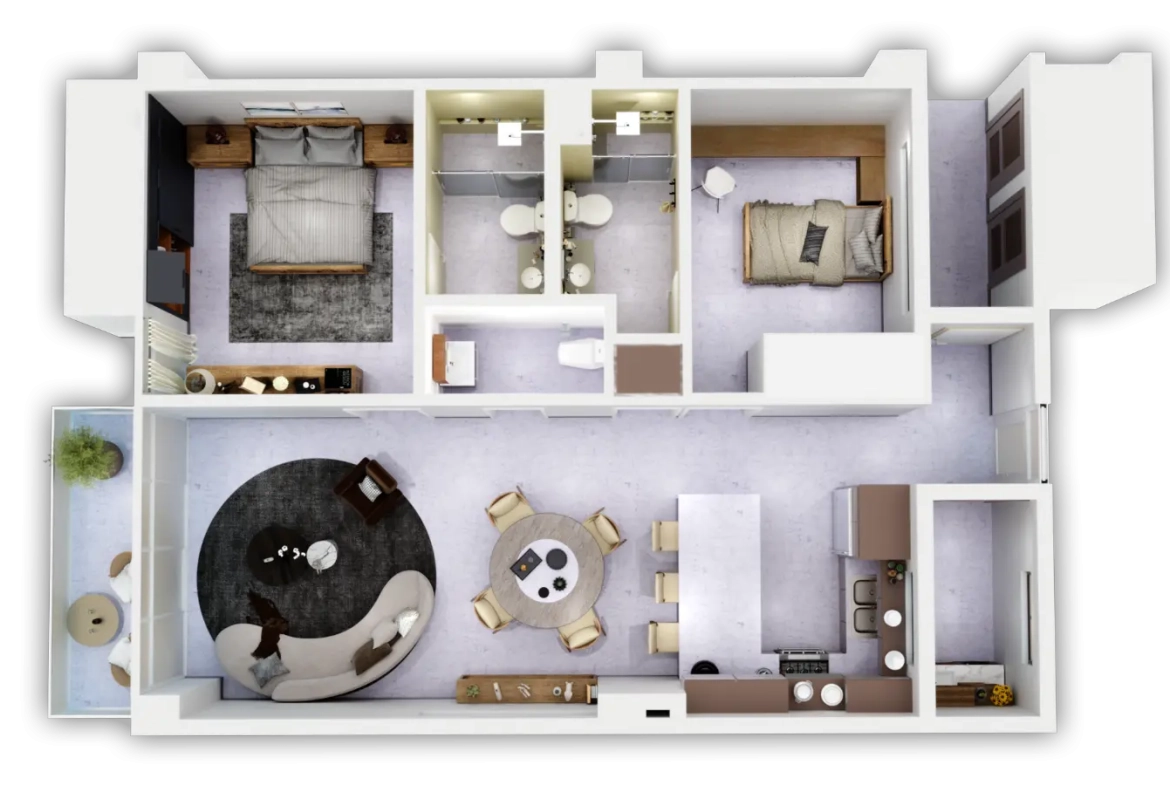 Ciudad Las Canas: Apartamento de dos habitaciones en venta en Turquoise Residences, Cap Cana