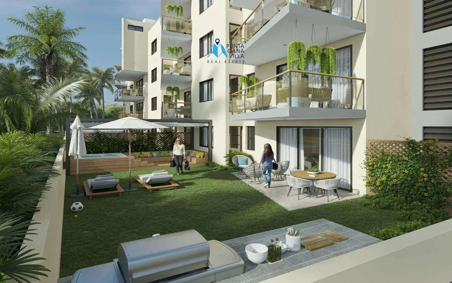 Terra Due, moderno apartamento de dos habitaciones en venta en Punta Cana Village
