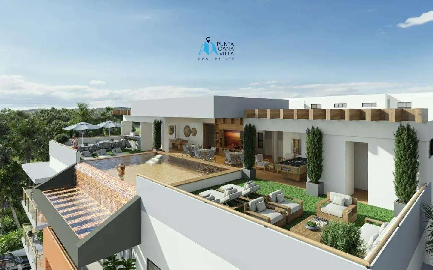 Terra Due, moderno apartamento de dos habitaciones en venta en Punta Cana Village