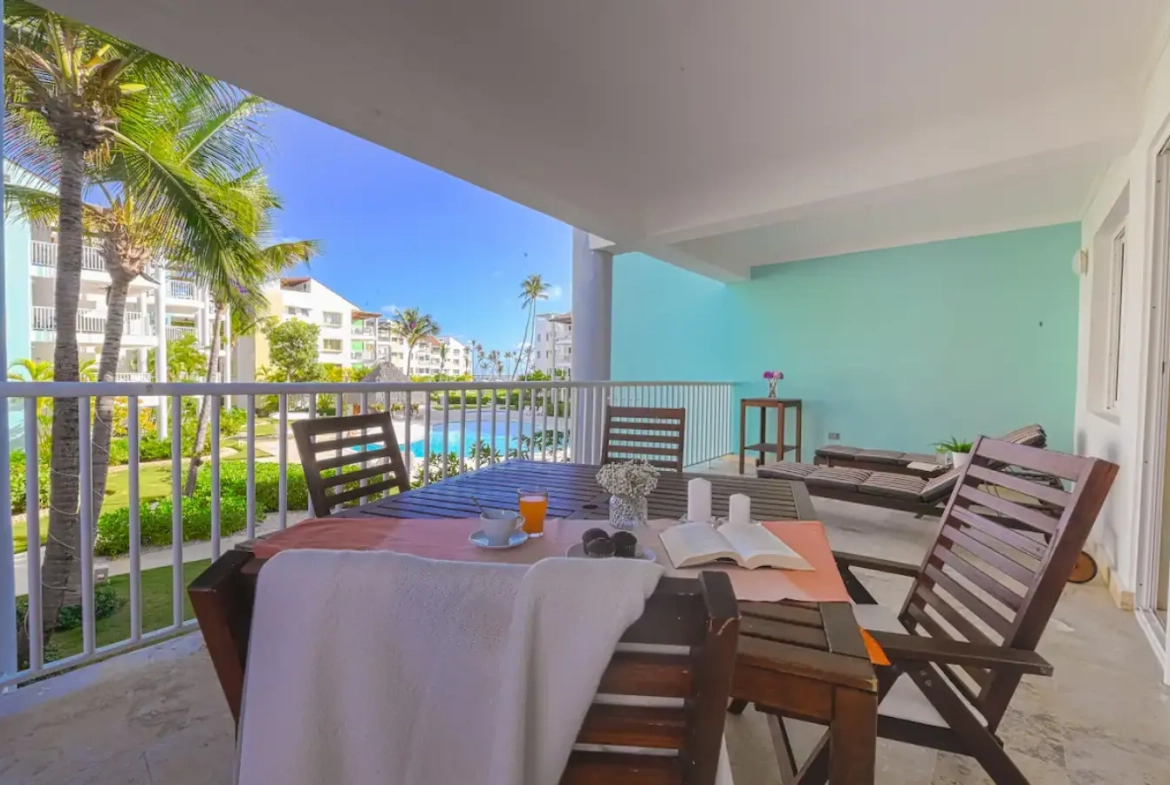 Playa Turquesa, condo de deux chambres en bord de mer à vendre à Punta Cana