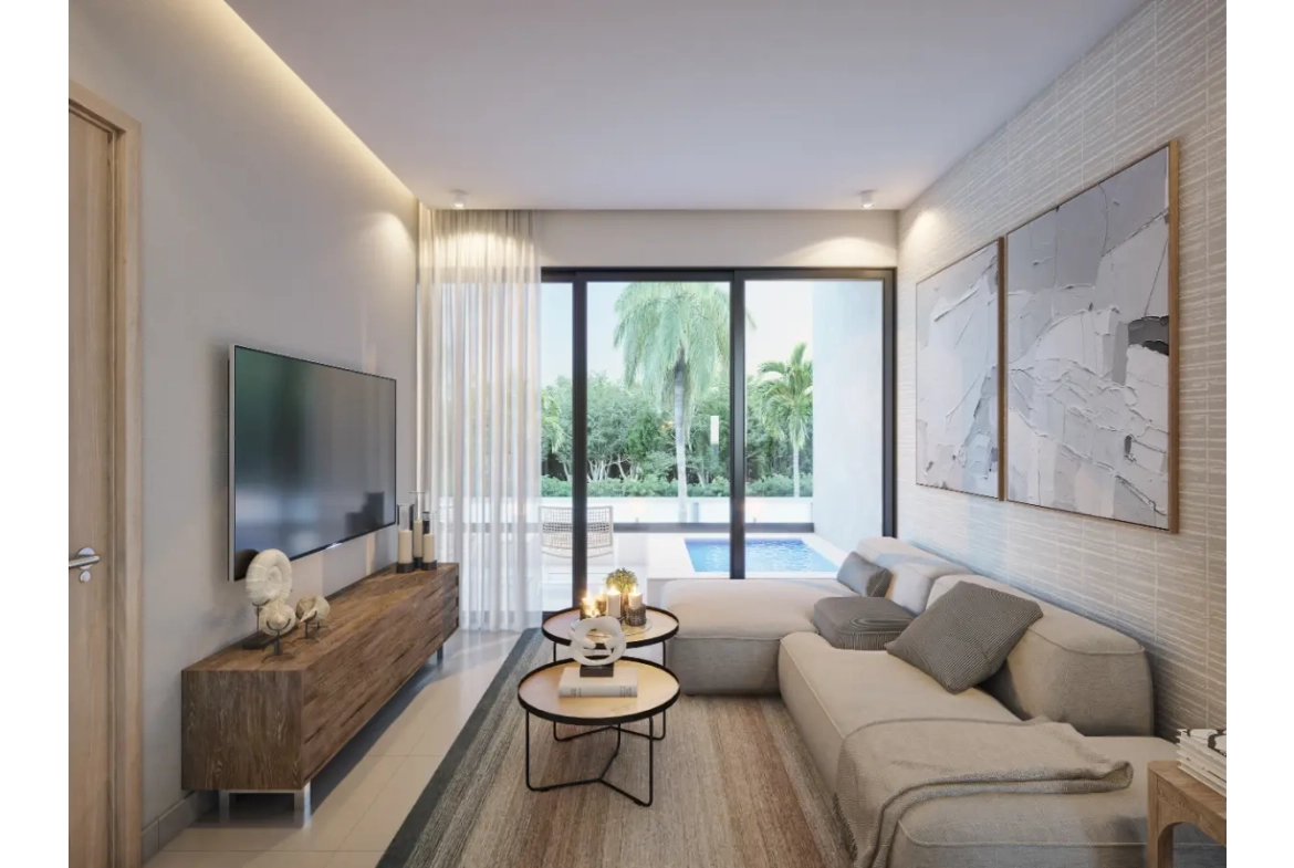 LM3 Residences, apartamento de una habitación en venta en Punta Cana con balcón