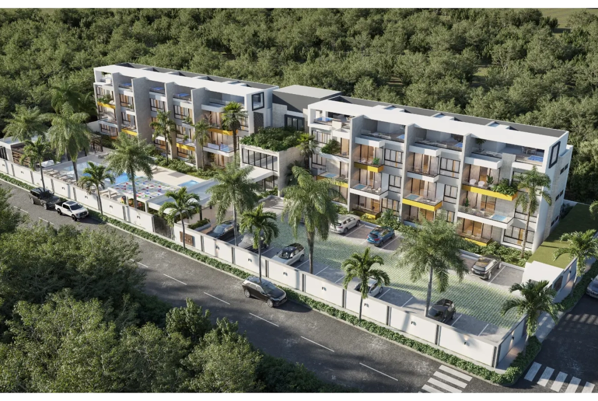 LM3 Residences, apartamento de una habitación en venta en Punta Cana con balcón