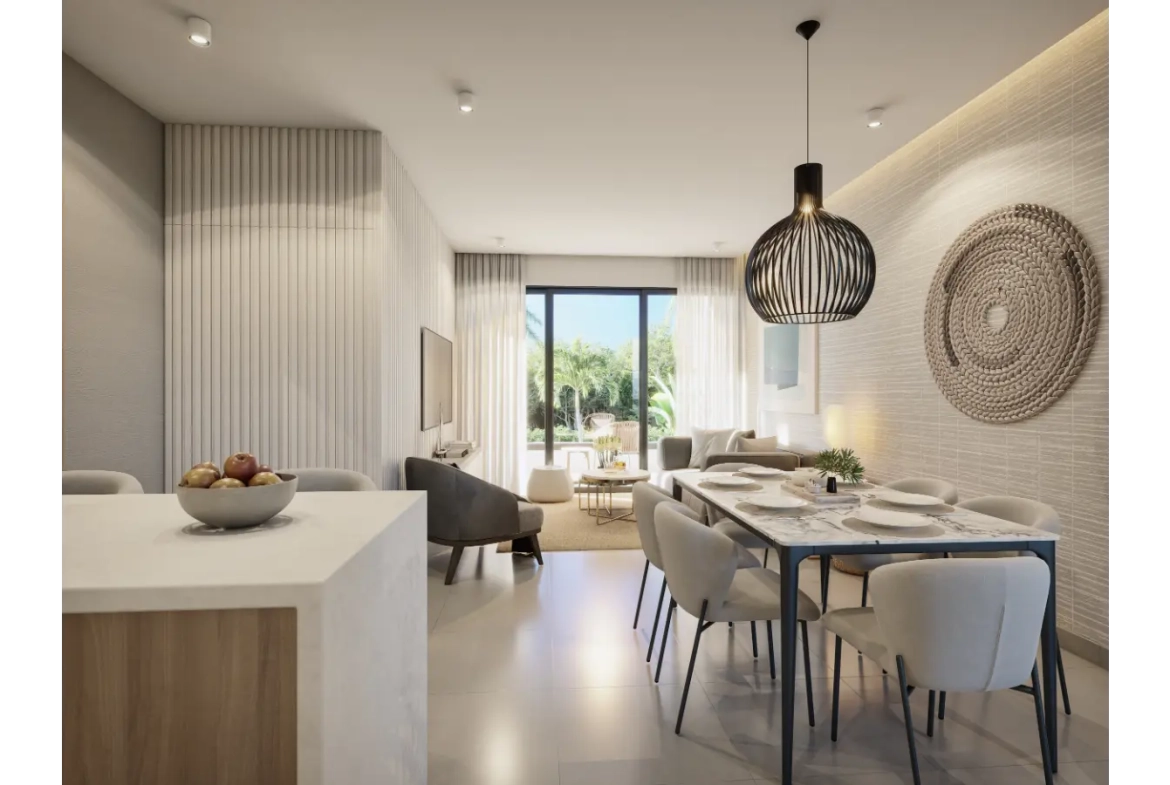 LM3 Residences, apartamento de dos habitaciones en venta en Punta Cana con vistas al jardín