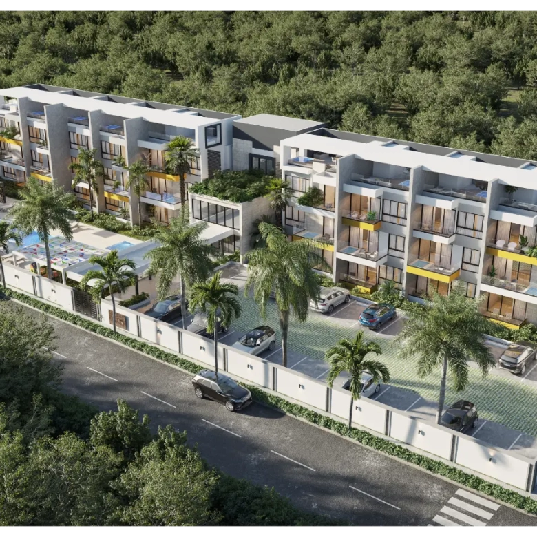 ID , LM Residences, two bedroom apartment for sale in Punta Cana with Garden ()