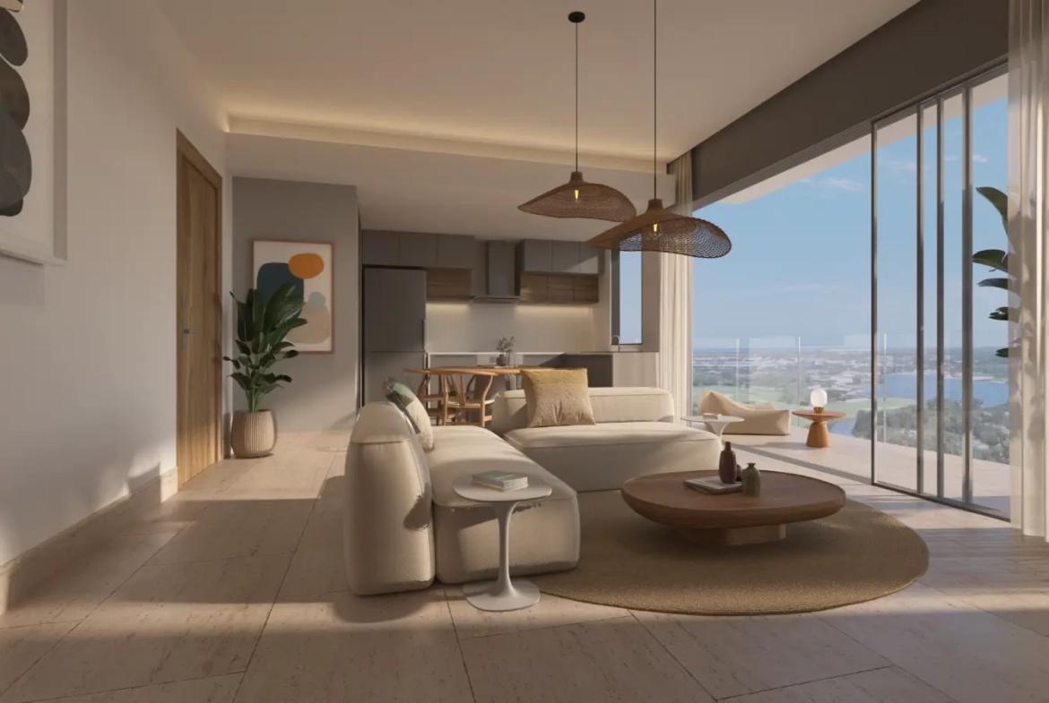 Zabela Beach at Macao, Solea Tower, Apartamento de una habitación en venta en Punta Cana con Vistas al Jardín