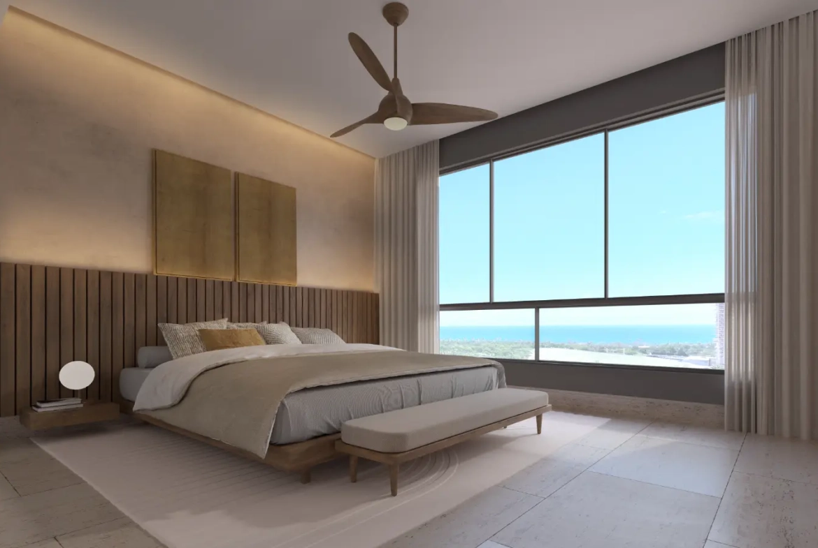 Zabela Beach at Macao, Solea Tower, Apartamento de una habitación en venta en Punta Cana con Vistas al Jardín