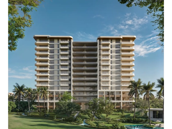 Zabela Beach at Macao, Solea Tower, Apartamento de una habitación en venta en Punta Cana con Vistas al Jardín