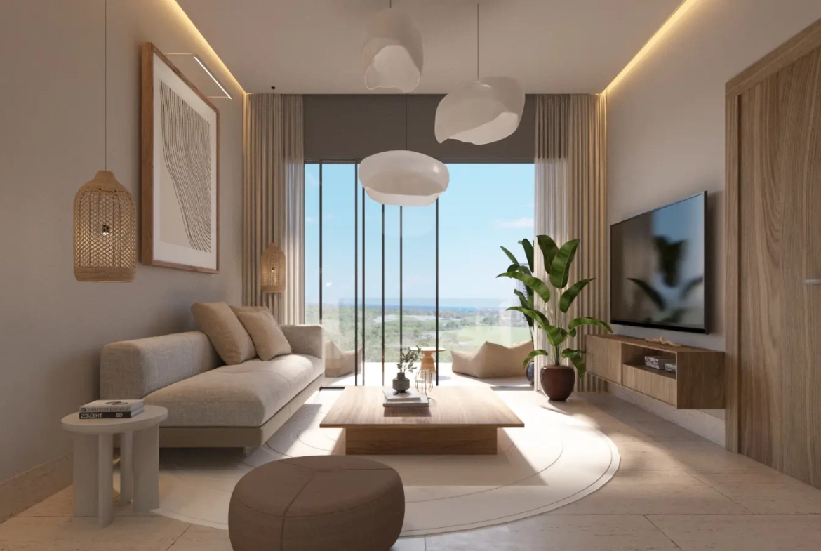 Solea at Zabela Beach, Condo d’une chambre à vendre à Macao, Punta Cana avec vue sur la piscine