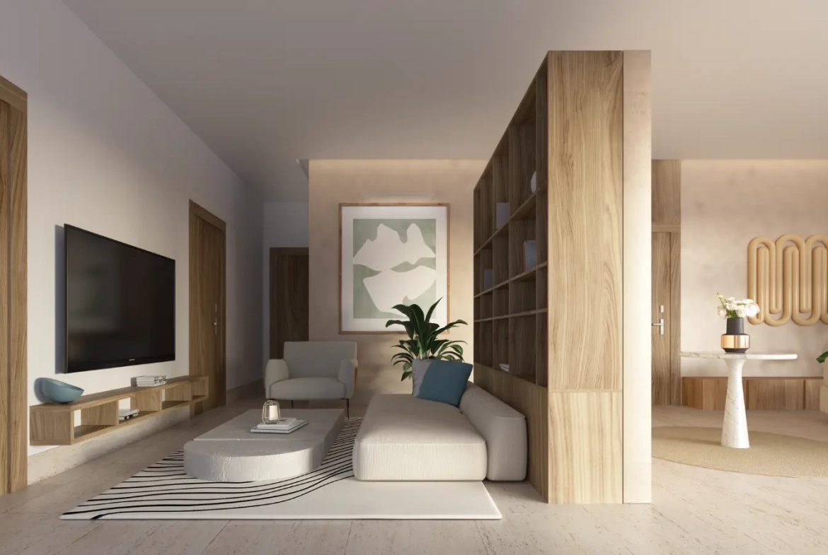Zabela Beach : Condo de trois chambres avec vue sur le jardin à vendre à Solea Tower, Punta Cana