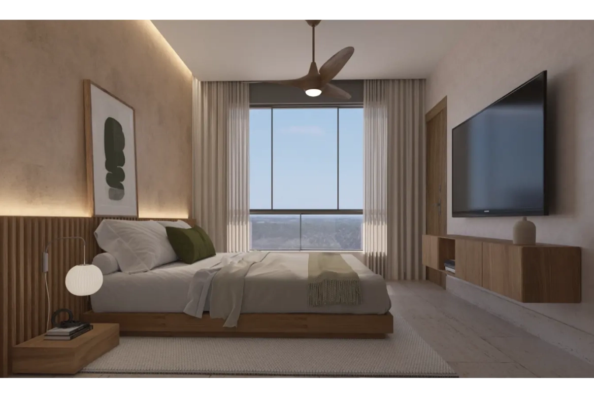 Apartamento de dos dormitorios en venta en Solea Palms, Playa Zabela en Punta Cana