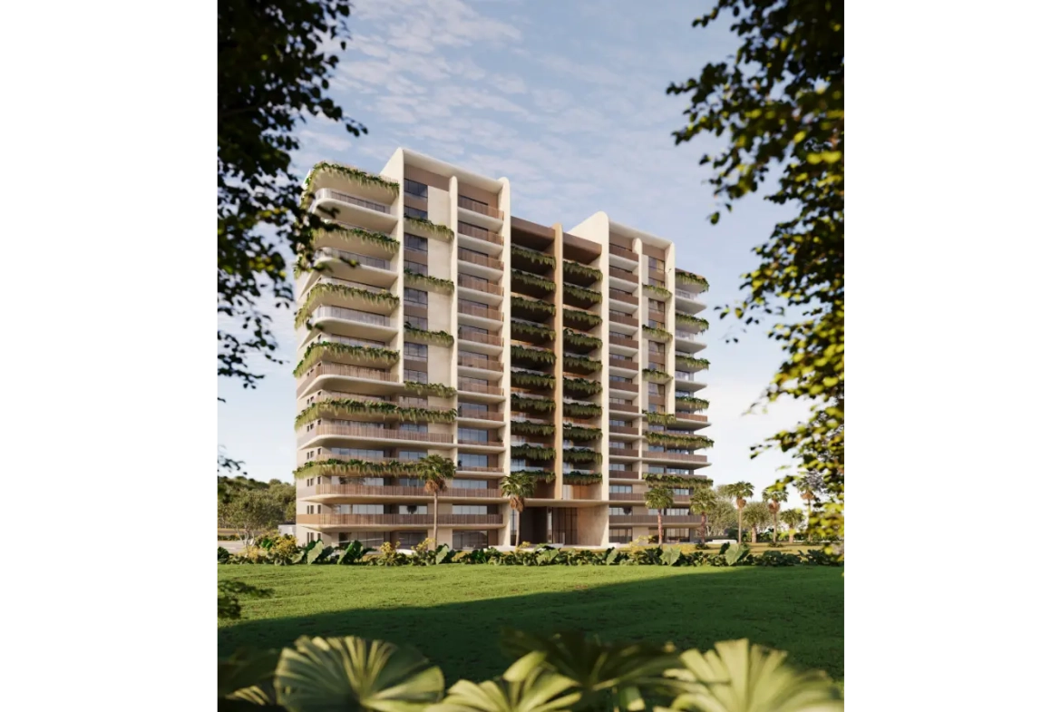 Zabela Beach, dos dormitorios Apartamento con vistas al golf en venta en Solea Tower, Punta Cana