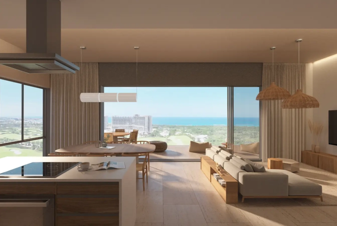 Zabela Beach, dos dormitorios Apartamento con vistas al golf en venta en Solea Tower, Punta Cana
