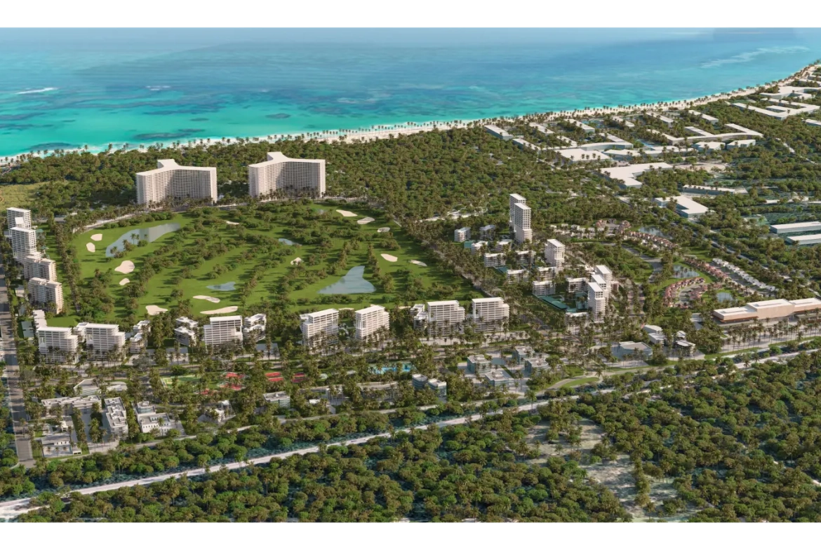 Zabela Beach, dos dormitorios Apartamento con vistas al golf en venta en Solea Tower, Punta Cana