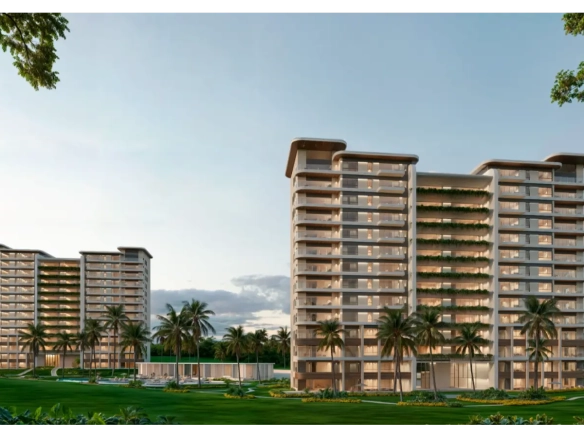 Zabela Beach, dos dormitorios Apartamento con vistas al golf en venta en Solea Tower, Punta Cana