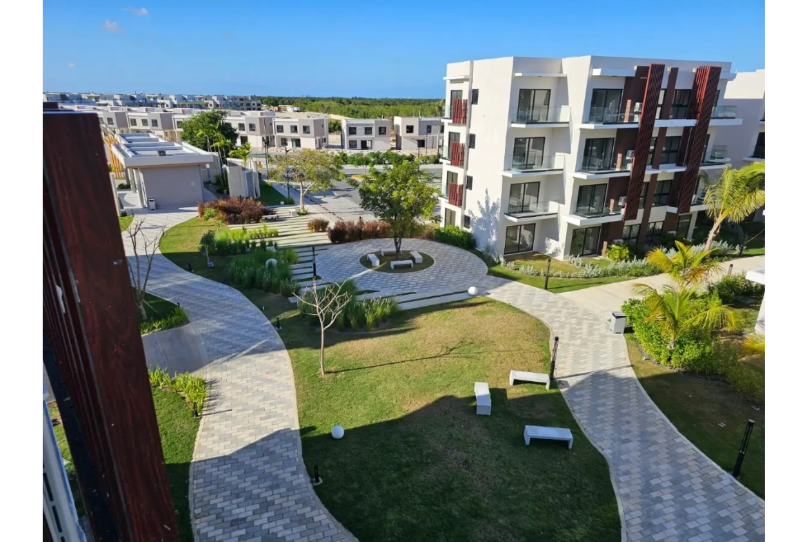 Panorama Lake, condo d’une chambre à coucher à vendre à Vista Cana, Punta Cana avec piscine