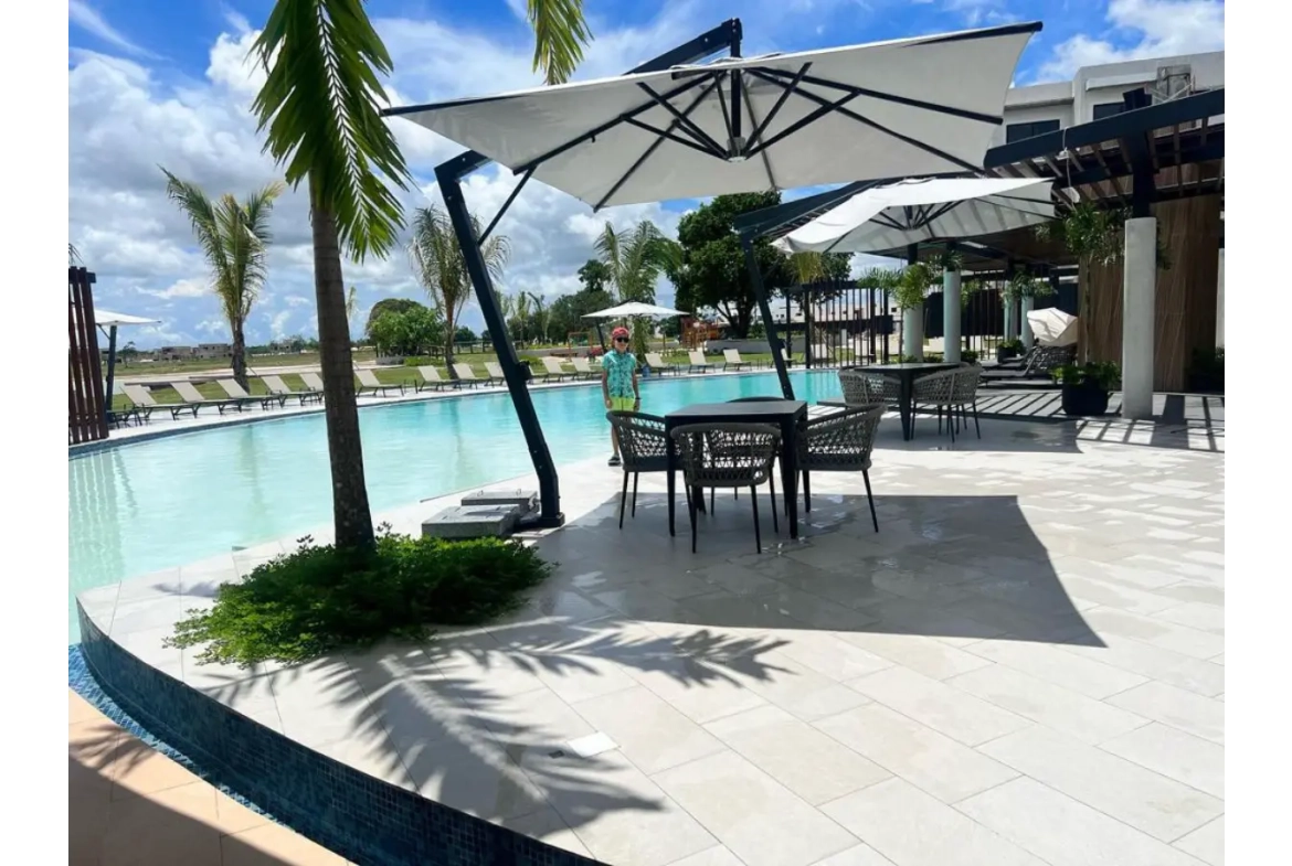 Panorama Lake, condo d’une chambre à coucher à vendre à Vista Cana, Punta Cana avec piscine