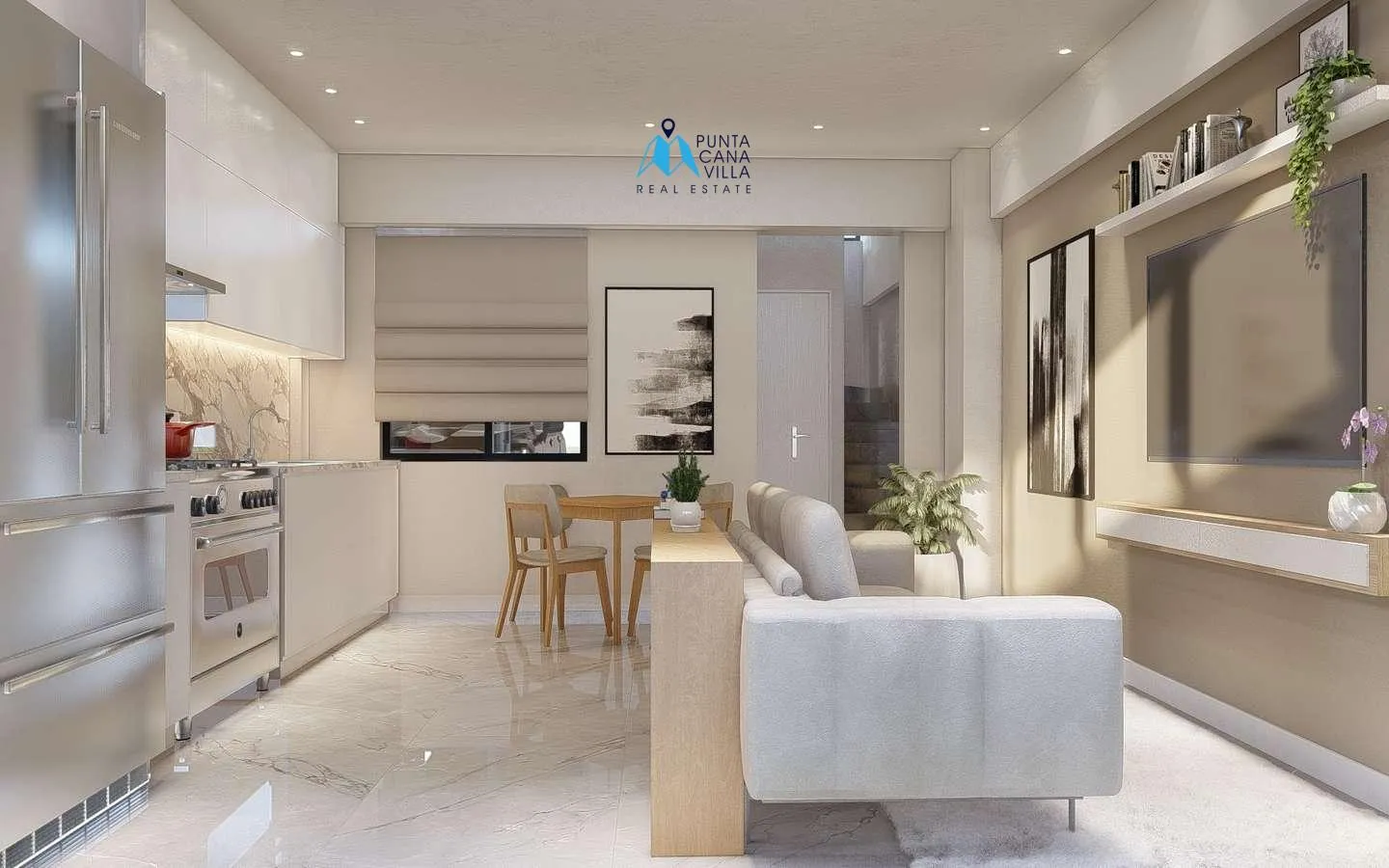La Prima Bella: Dos Dormitorios casa duplex En Venta En Bavaro, Punta Cana