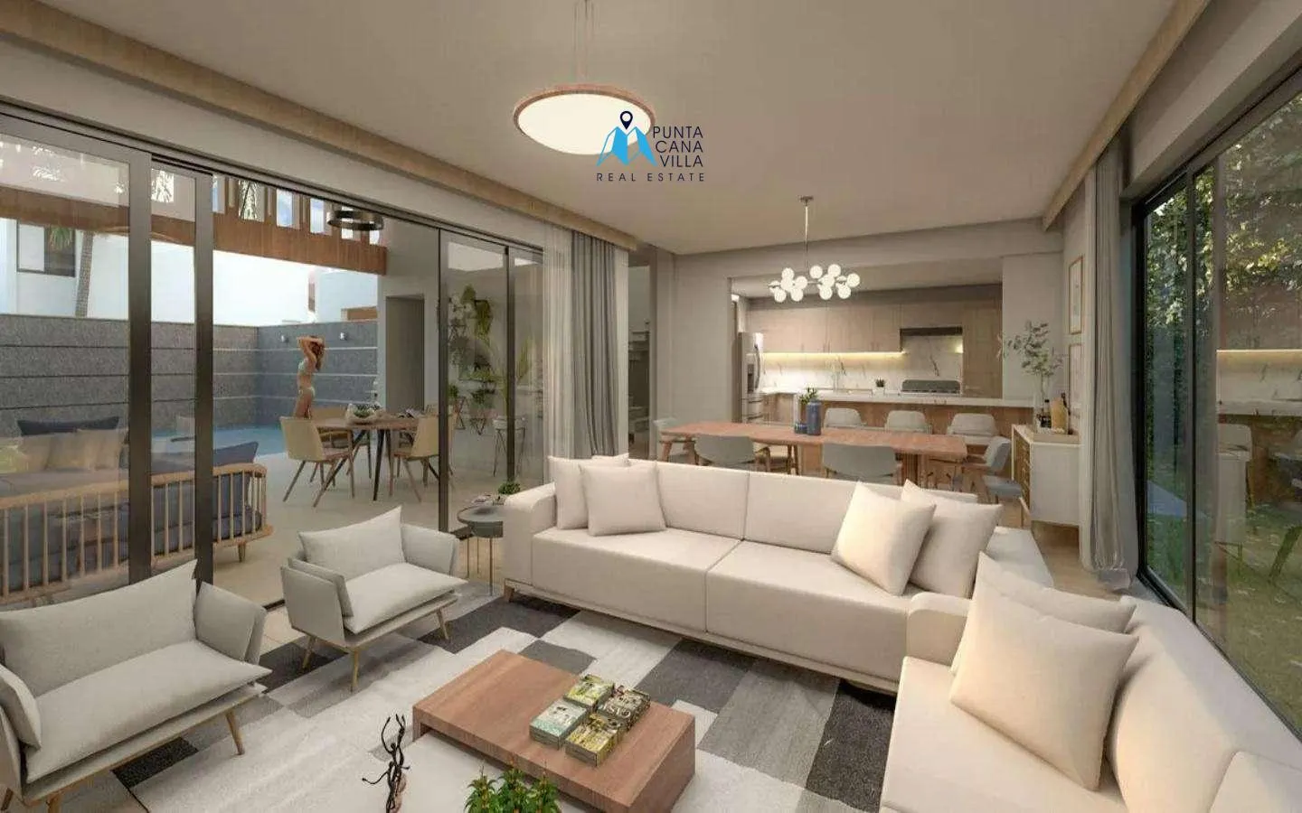 Villa Las Sextas, Villa de cuatro habitaciones en venta en Punta Cana Village