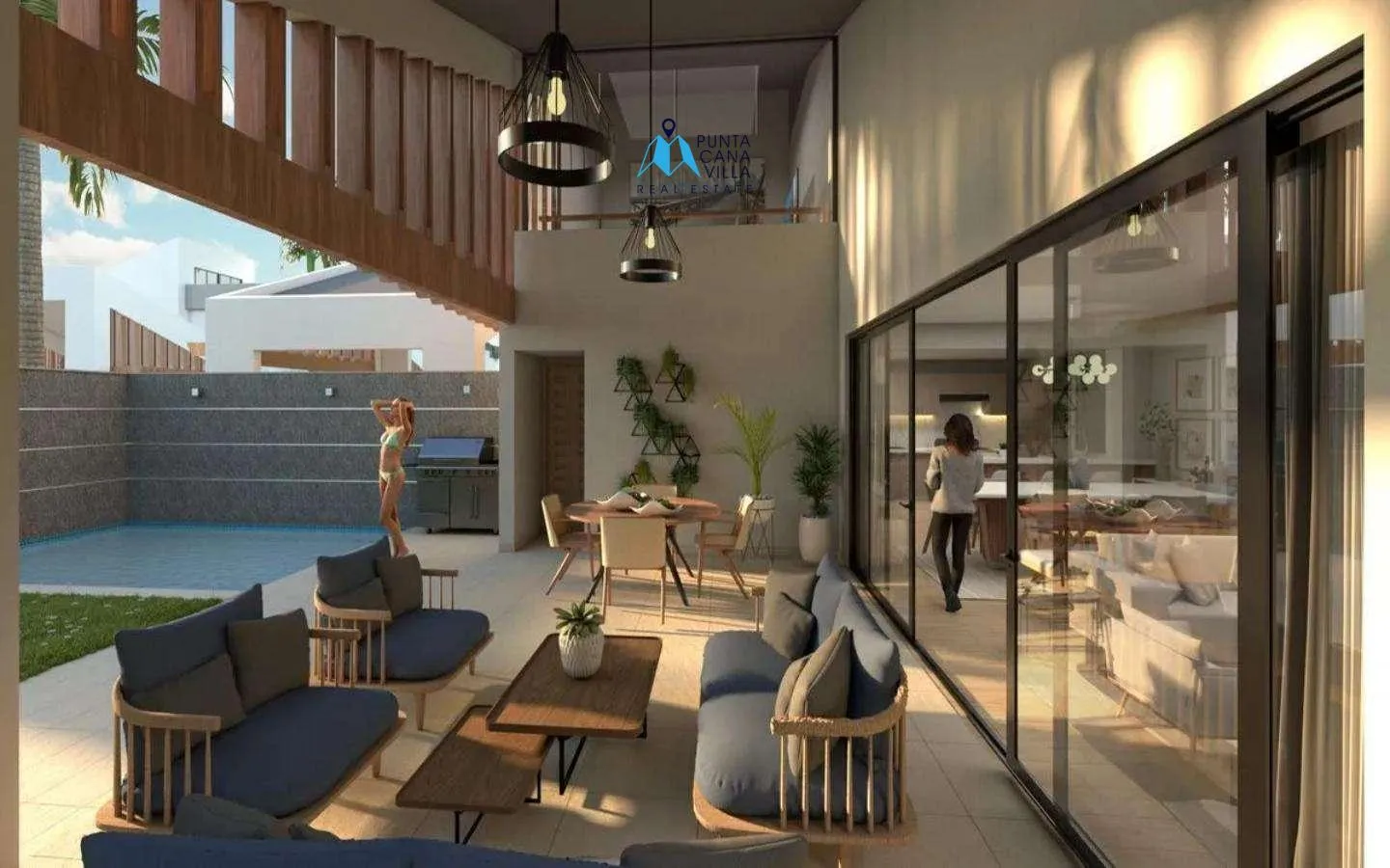 Villa Las Sextas, Villa de cuatro habitaciones en venta en Punta Cana Village