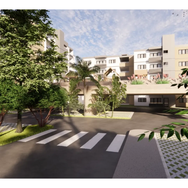 ID , Residencias Jardines del Prado: Penthouse seguro de dos habitaciones en venta en Punta Cana ()
