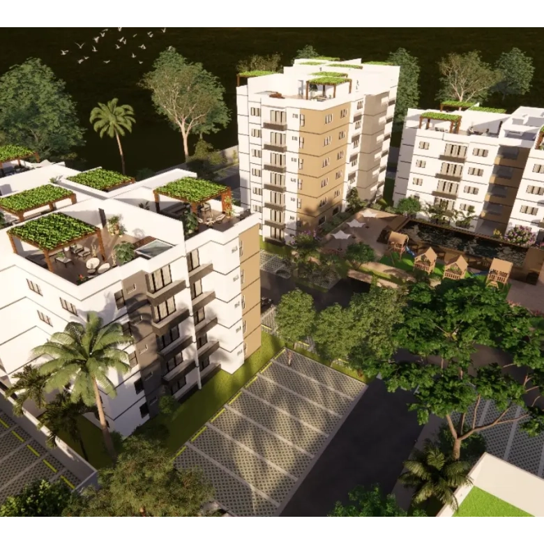 ID , Apartamento de una habitación con balcón en venta en Jardines del Prado Residences, Punta Cana ()
