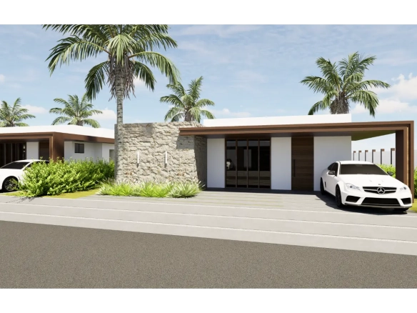 Olmos Residences, Villa de dos dormitorios en venta en Macao, Punta Cana con transporte gratuito a la playa de Macao