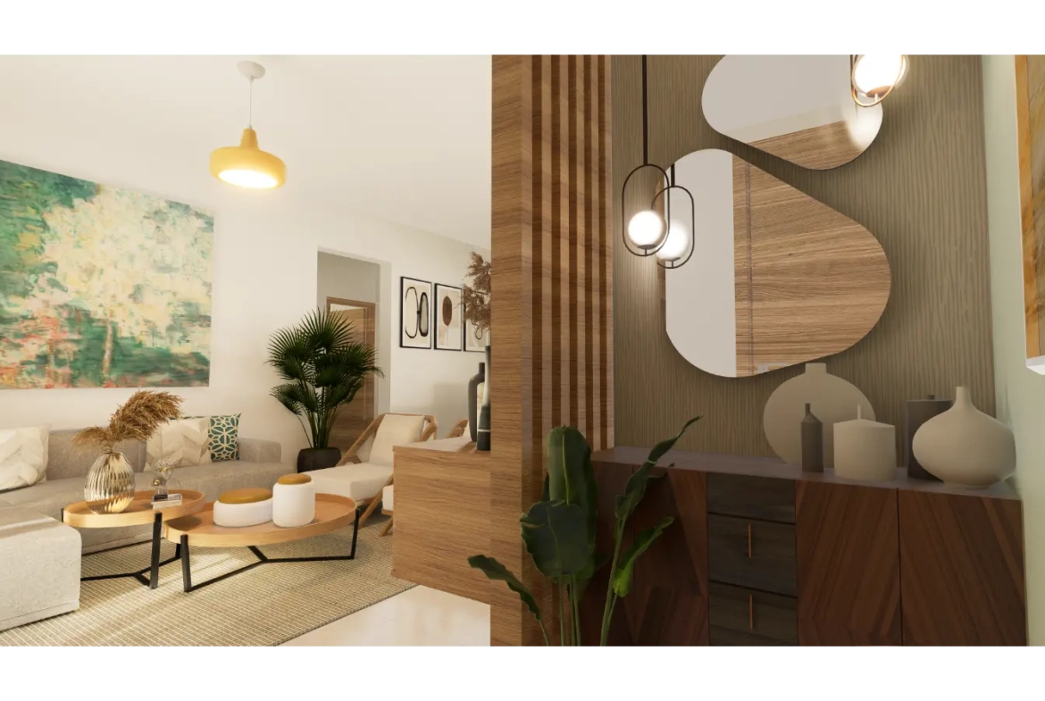 Olmos Residences, Villa de dos dormitorios en venta en Macao, Punta Cana con transporte gratuito a la playa de Macao