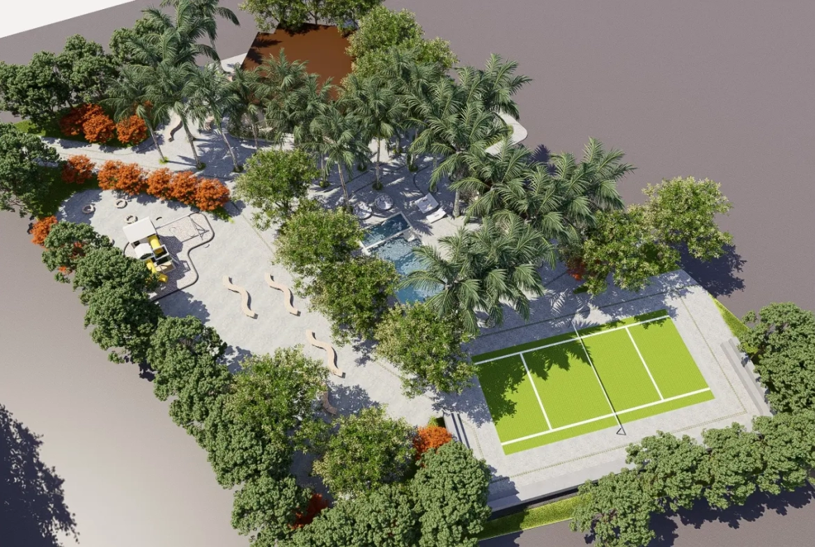 Olmos Residences, Villa de dos dormitorios en venta en Macao, Punta Cana con transporte gratuito a la playa de Macao