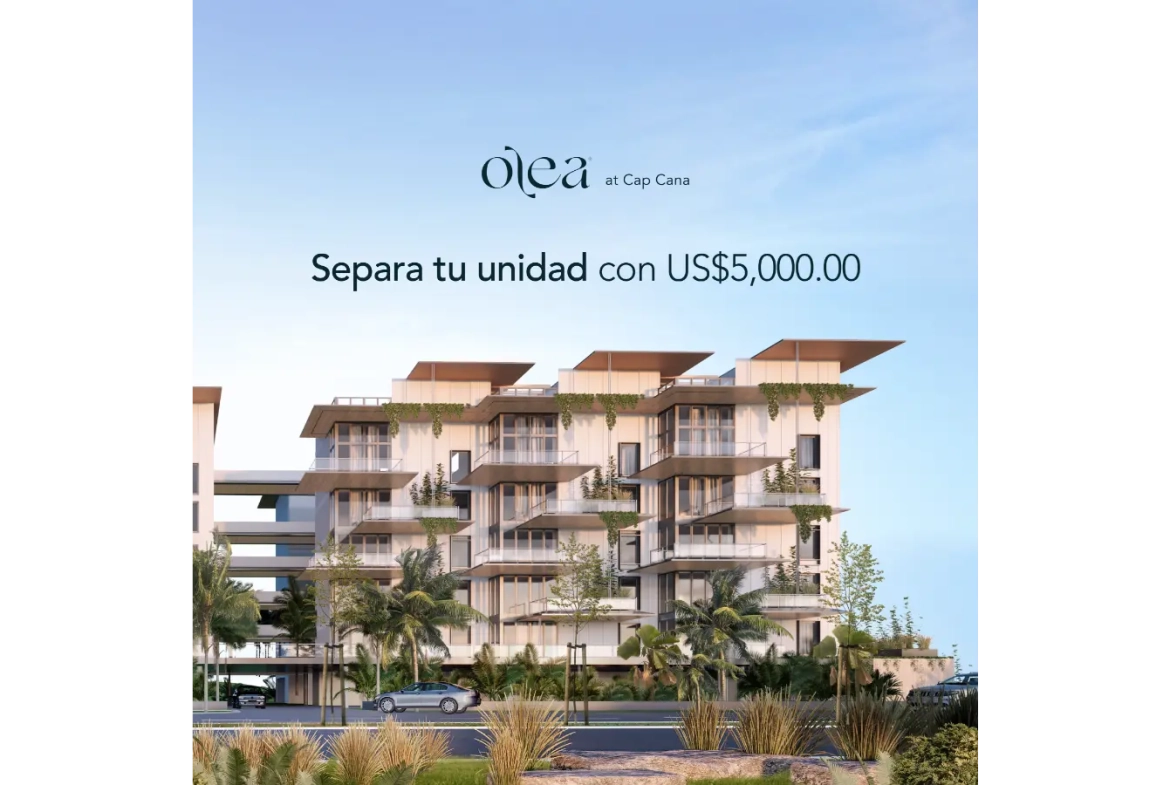 ID , Olea Residences, Three bedroom condo for sale in Cap Cana with Lake ()