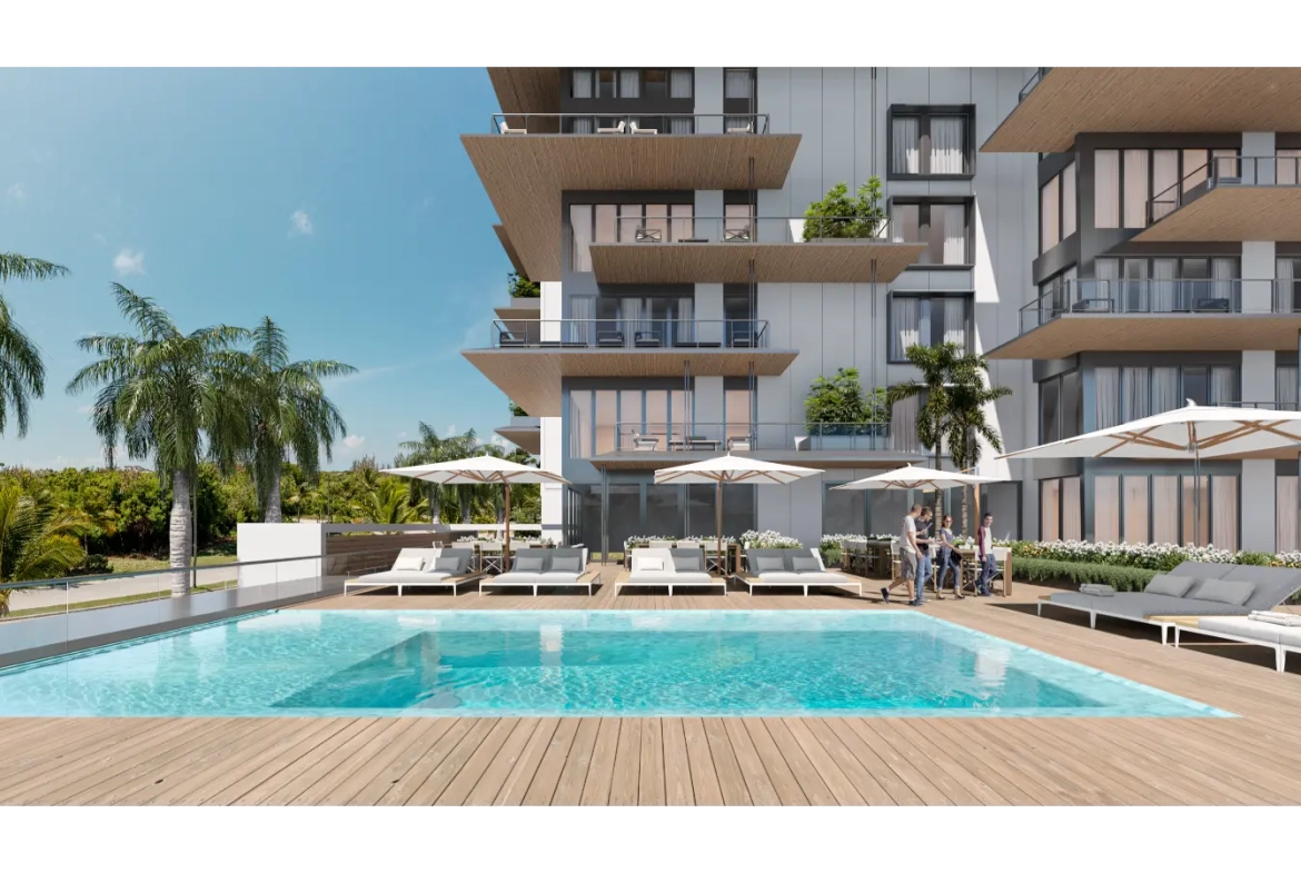 ID , Olea Residences, Three bedroom condo for sale in Cap Cana with Lake ()