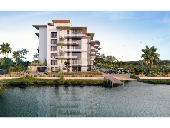 Apartamento de dos dormitorios en venta en Olea Residences en Cap Cana con Terraza