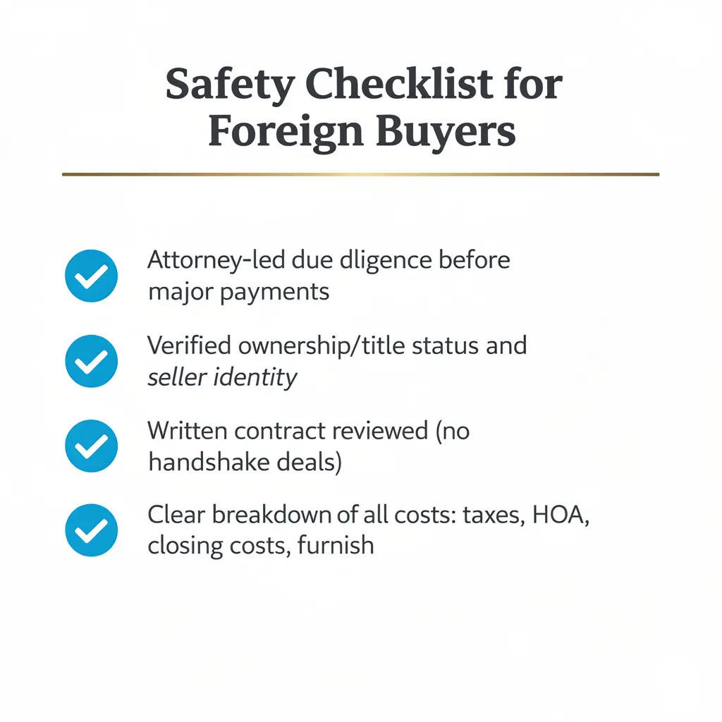 Can Foreigners Buy Property in the Dominican Republic? (2026 Complete Guide) 5 Safety checklist for foreign buyers, the key steps that protect your Dominican Republic real estate purchase