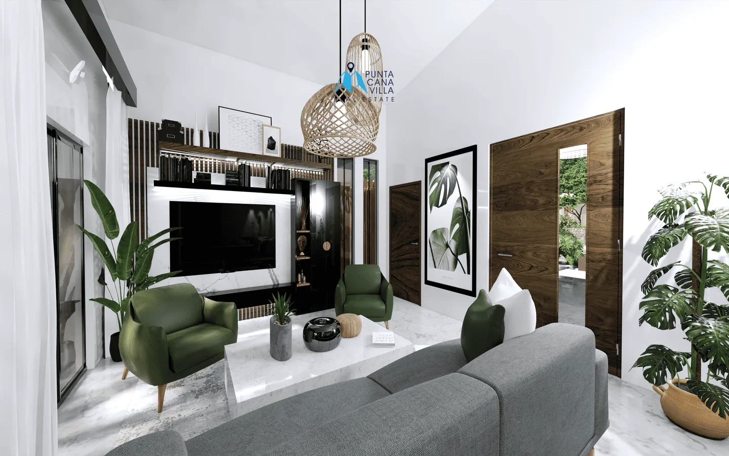 Residencias Aura: Tres Dormitorios Villa En Venta En Bavaro, Punta Cana