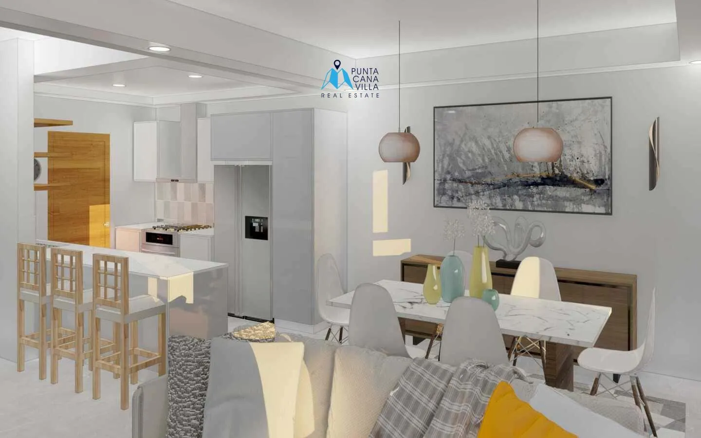 Residencias Pedro Mir 2: casa duplex de tres habitaciones en venta en Bávaro