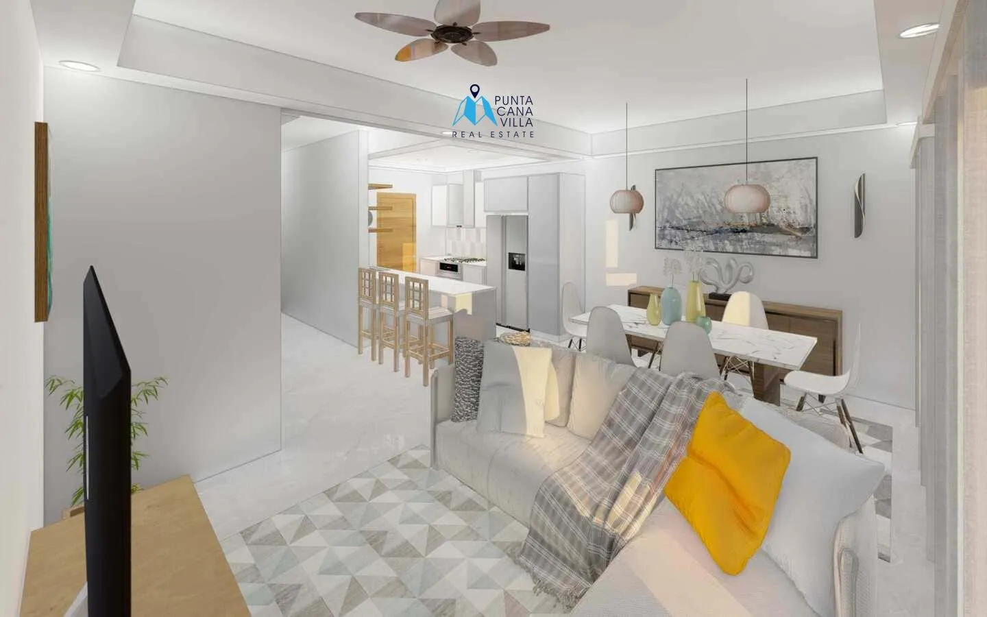 Residencias Pedro Mir 2: casa duplex de tres habitaciones en venta en Bávaro
