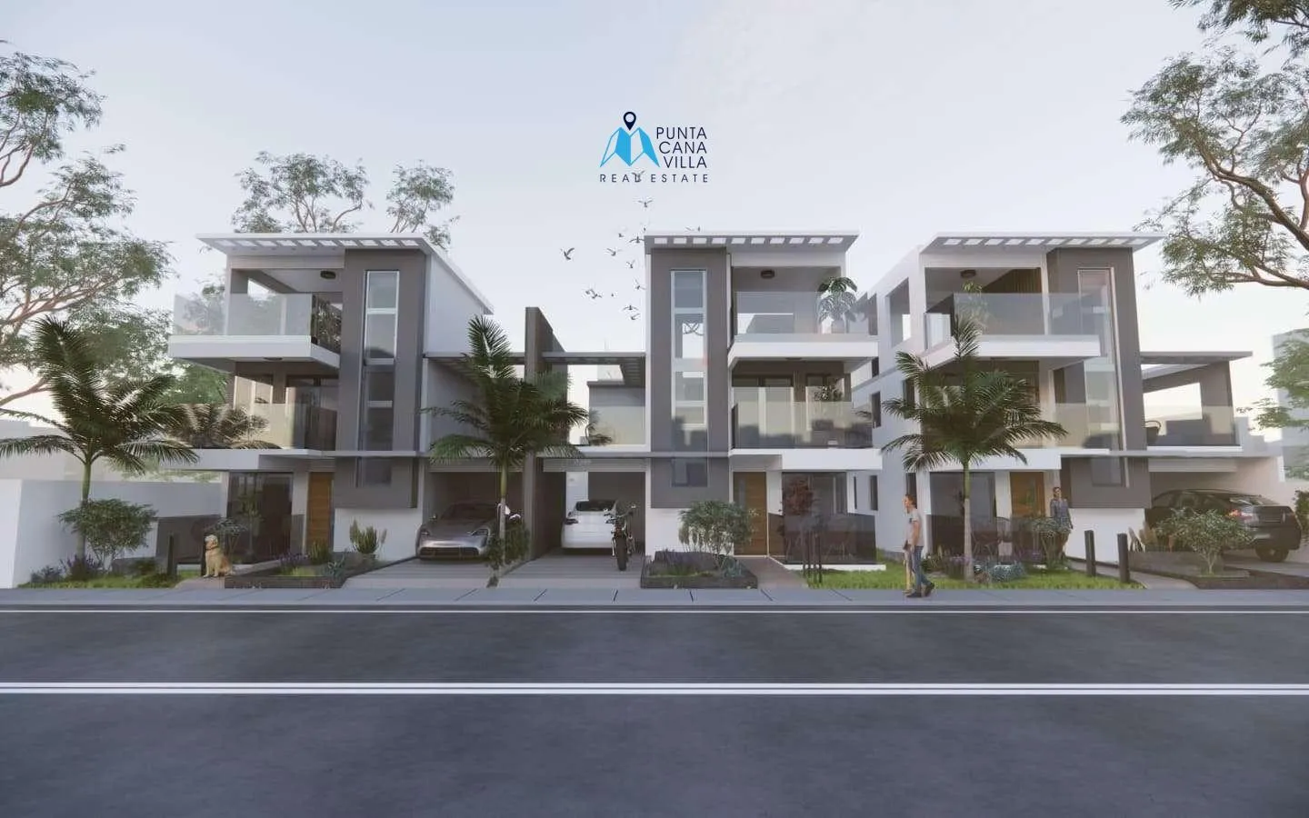 Ana Maria Residences : Maison de ville de quatre chambres à vendre à Punta Cana avec chambre de bonne