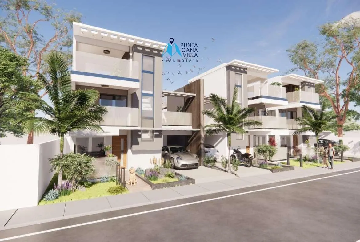 Ana Maria Residences Four Bedroom Villa For Sale In Bavaro With Service Room ()