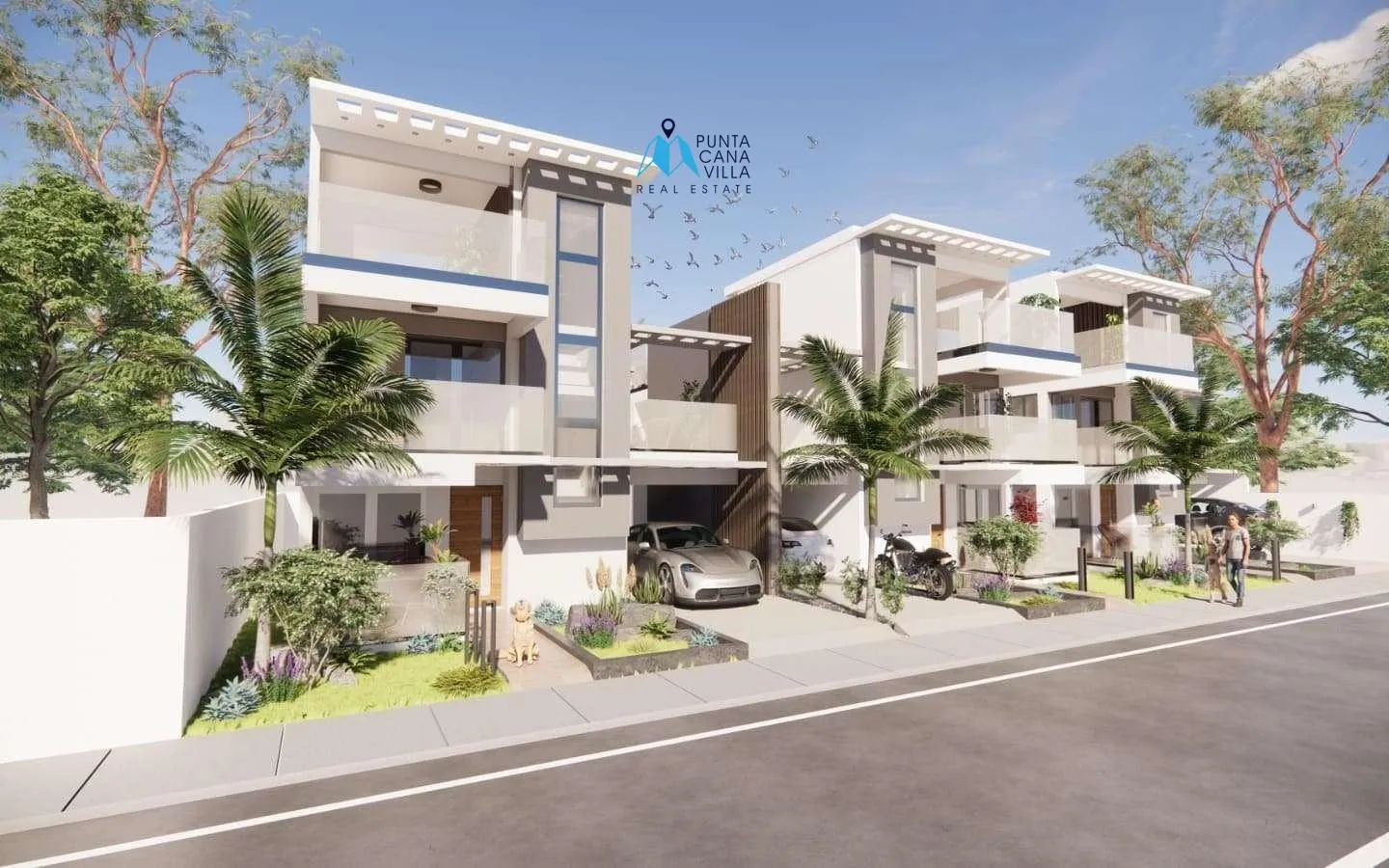 Ana Maria Residences : Maison de ville de quatre chambres à vendre à Punta Cana avec chambre de bonne