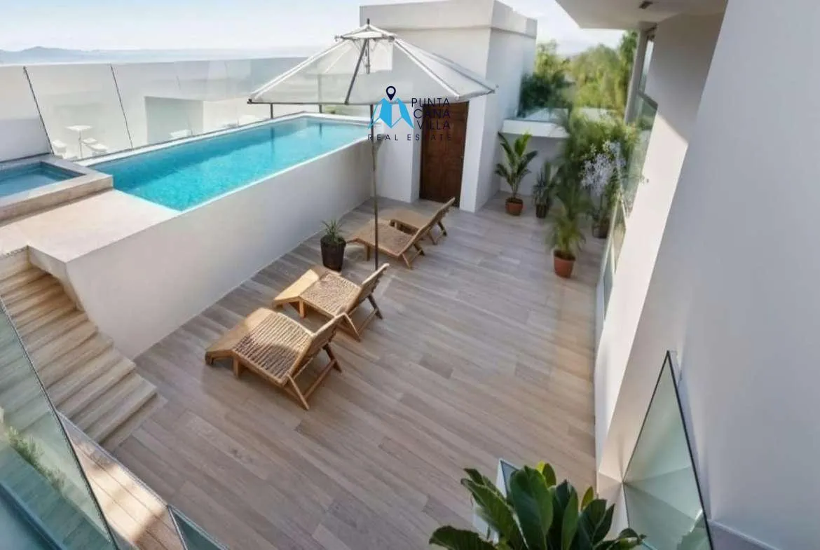 Ana Maria Residences Four Bedroom Villa For Sale In Bavaro With Service Room ()