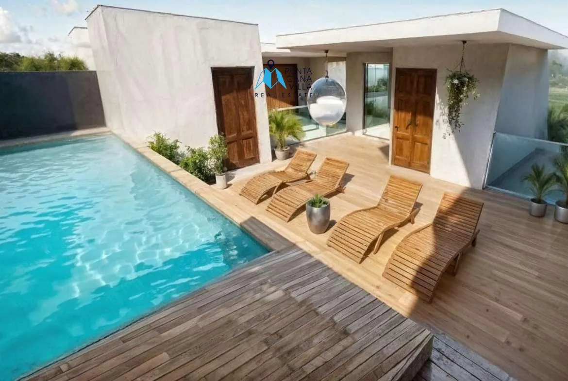 Ana Maria Residences Four Bedroom Villa For Sale In Bavaro With Service Room ()