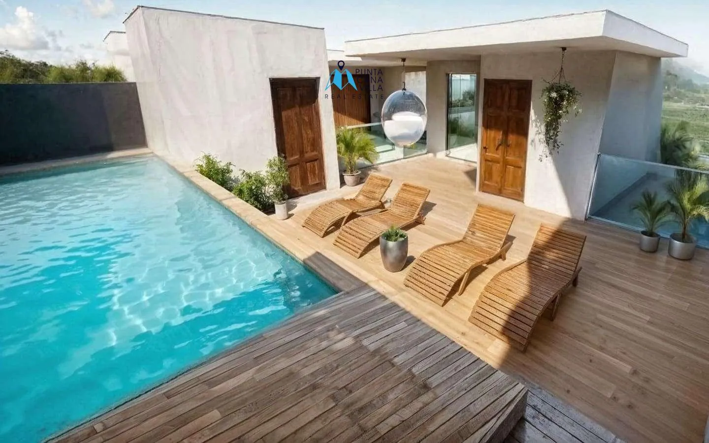 Ana Maria Residences : Maison de ville de quatre chambres à vendre à Punta Cana avec chambre de bonne