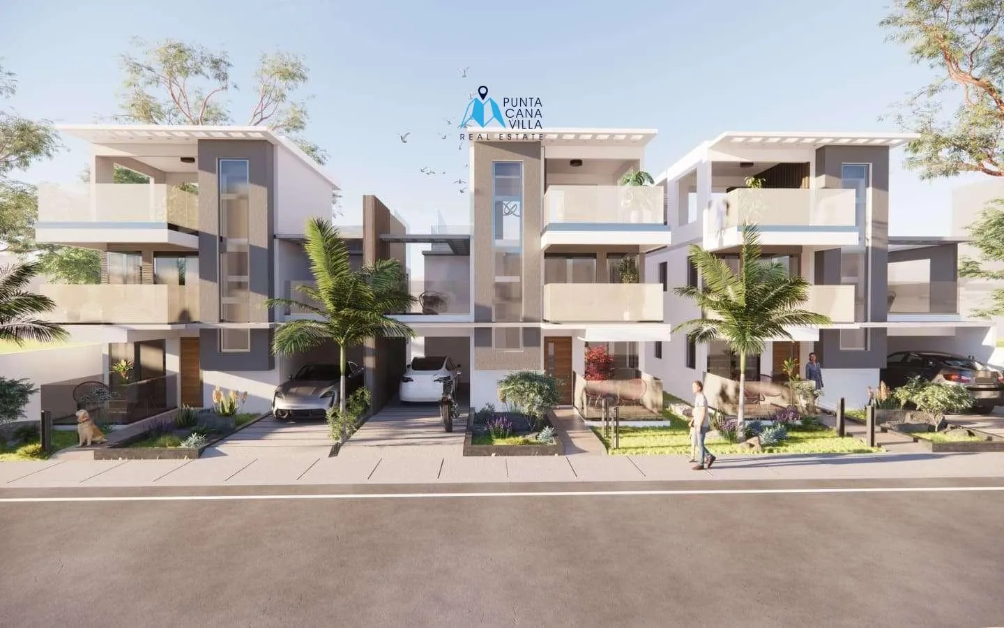 Ana Maria Residences : Maison de ville de quatre chambres à vendre à Punta Cana avec chambre de bonne