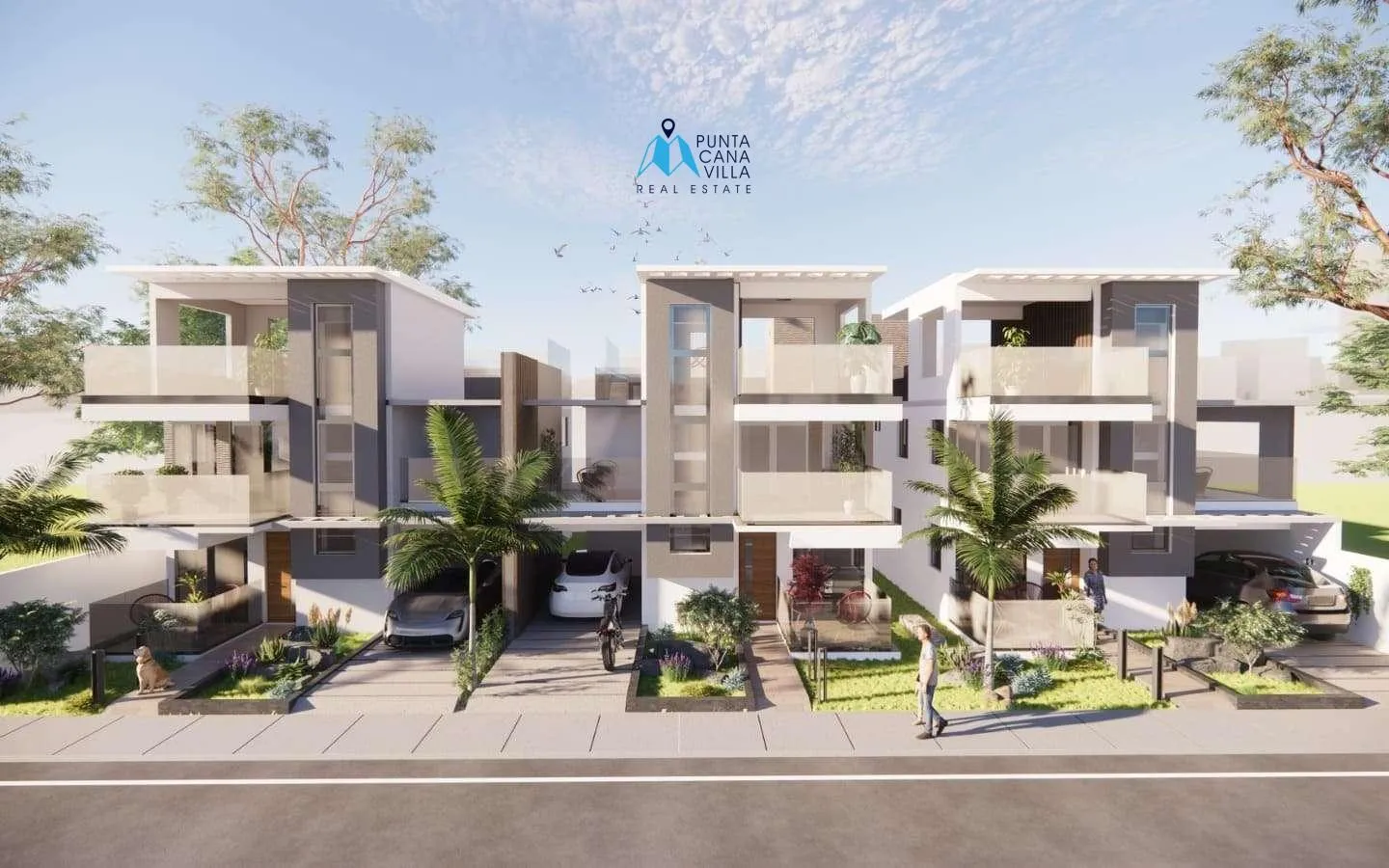 Ana Maria Residences : Maison de ville de quatre chambres à vendre à Punta Cana avec chambre de bonne