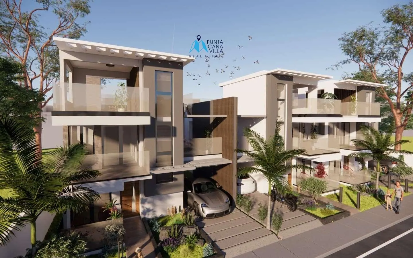 Ana Maria Residences : Maison de ville de quatre chambres à vendre à Punta Cana avec chambre de bonne