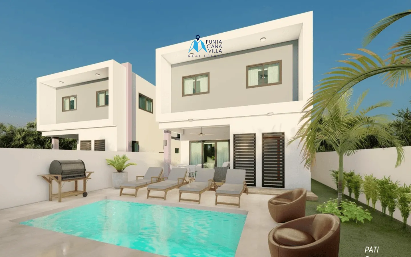 Villas DeRosa : Maison indépendante de trois chambres à vendre à Bavaro, Punta Cana